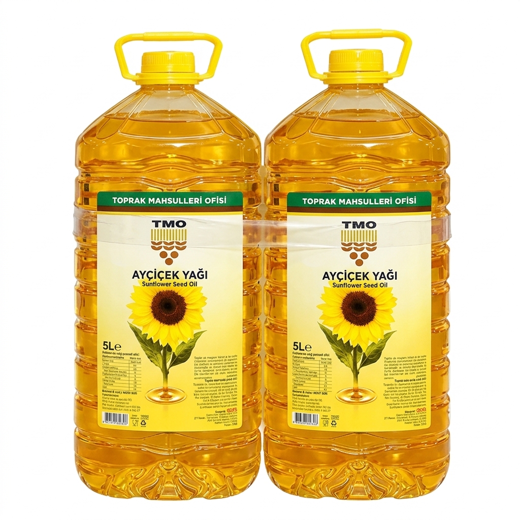 TMO AYÇİÇEK YAĞI DAR AĞIZLI PET 5 LT (2'Lİ PAKET)